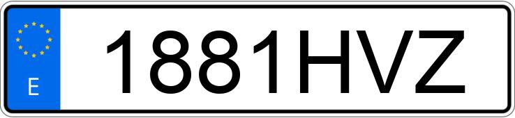 Numer rejestracyjny 1881HVZ posiada MITSUBISHI GALANT