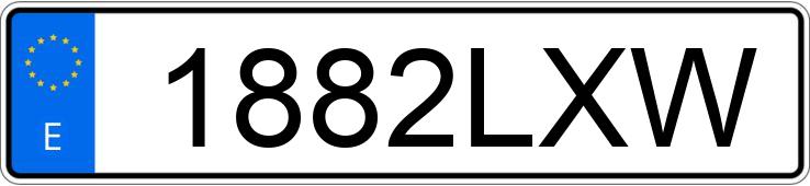 Numer rejestracyjny 1882LXW posiada TOYOTA COROLLA