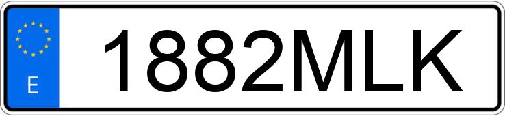 Numer rejestracyjny 1882MLK posiada BMW X3