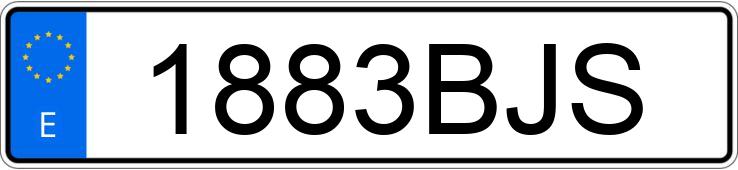 Numer rejestracyjny 1883BJS posiada FORD FOCUS