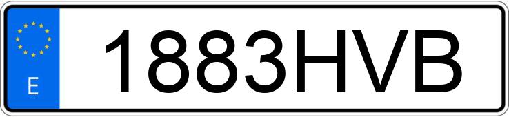 Numer rejestracyjny 1883HVB posiada HYUNDAI IX 35