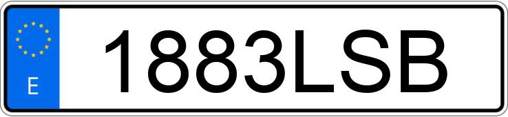 Skradziono pojazd o numerach rejestracyjnych 1883LSB