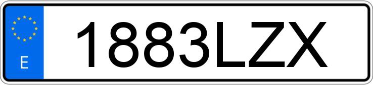 Numer rejestracyjny 1883LZX posiada BMW SERIE 2