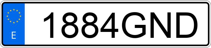 Numer rejestracyjny 1884GND posiada BMW SERIE 5