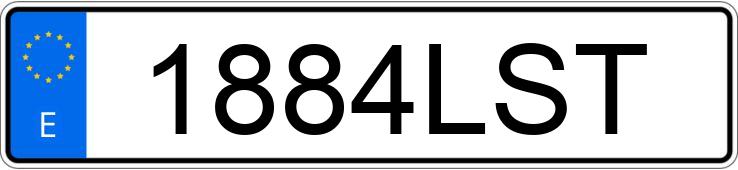 Numer rejestracyjny 1884LST posiada VOLKSWAGEN GOLF