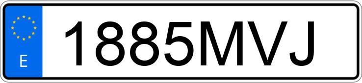 Numer rejestracyjny 1885MVJ posiada MERCEDES C (204)