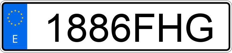 Numer rejestracyjny 1886FHG posiada HONDA @ 125