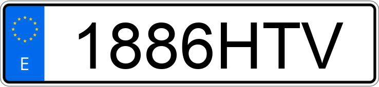 Numer rejestracyjny 1886HTV posiada AUDI A3