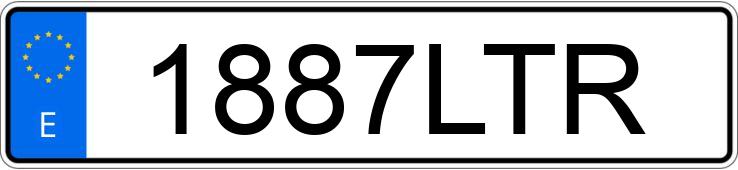 Numer rejestracyjny 1887LTR posiada BMW X2