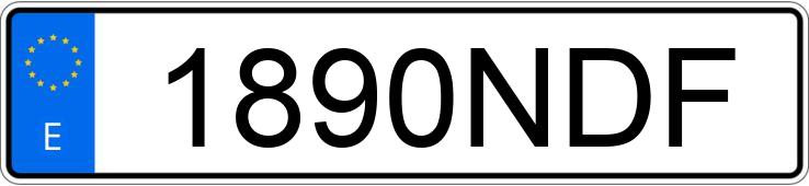 Numer rejestracyjny 1890NDF posiada FORD FOCUS