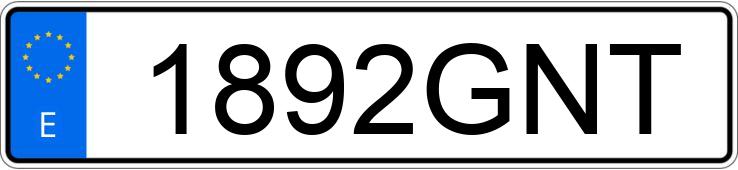 Numer rejestracyjny 1892GNT posiada AUDI A4