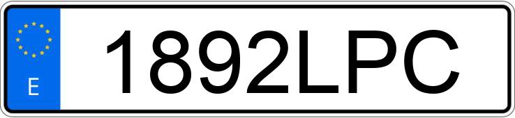 Numer rejestracyjny 1892LPC posiada MERCEDES A (177)