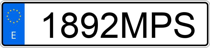 Numer rejestracyjny 1892MPS posiada BMW SERIE 1