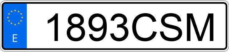 Numer rejestracyjny 1893CSM posiada BMW SERIE 3