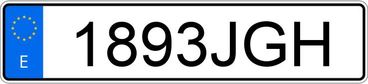 Numer rejestracyjny 1893JGH posiada VOLKSWAGEN PASSAT
