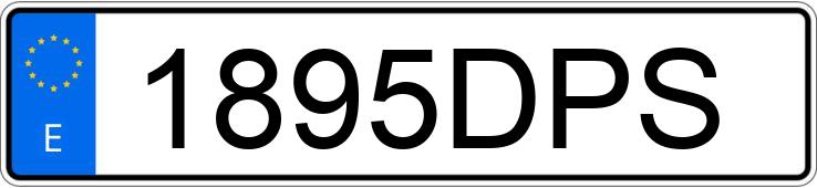 Numer rejestracyjny 1895DPS posiada MERCEDES SLK (170-171)