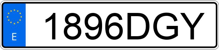 Numer rejestracyjny 1896DGY posiada RENAULT MEGANE