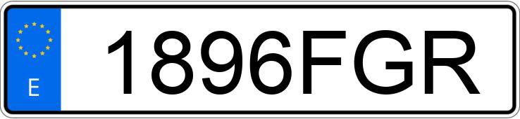 Numer rejestracyjny 1896FGR posiada PEUGEOT 307