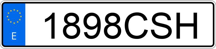 Numer rejestracyjny 1898CSH posiada VOLKSWAGEN PASSAT