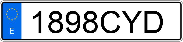 Numer rejestracyjny 1898CYD posiada SEAT TOLEDO Numer rejestracyjny 1898CYD posiada SEAT TOLEDO