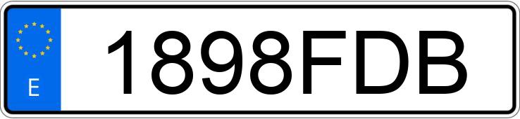 Numer rejestracyjny 1898FDB posiada OPEL ZAFIRA