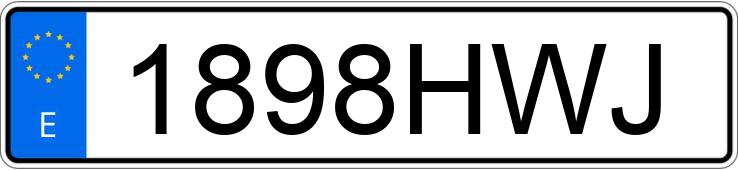 Numer rejestracyjny 1898HWJ posiada BMW SERIE 5 Numer rejestracyjny 1898HWJ posiada BMW SERIE 5