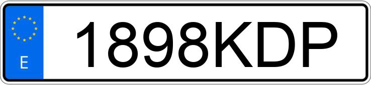 Numer rejestracyjny 1898KDP posiada NISSAN NV 200