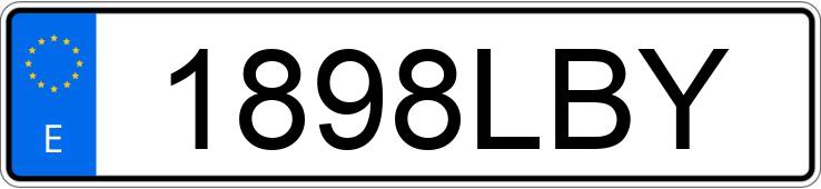 Numer rejestracyjny 1898LBY posiada MACBOR EIGHT MILE