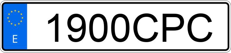 Numer rejestracyjny 1900CPC posiada OPEL ZAFIRA