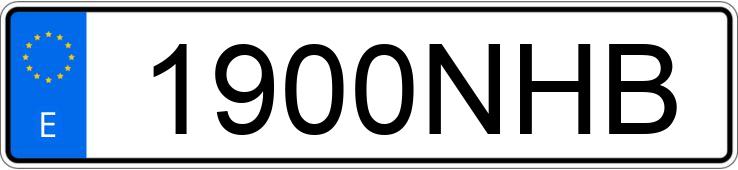 Numer rejestracyjny 1900NHB posiada PORSCHE PANAMERA