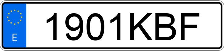 Numer rejestracyjny 1901KBF posiada BMW SERIE 3