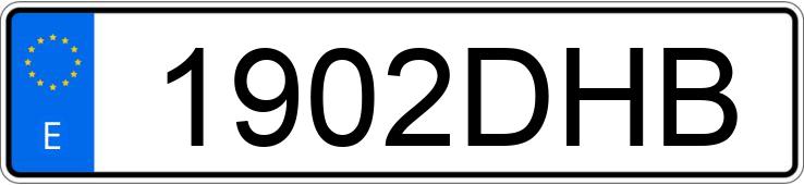 Numer rejestracyjny 1902DHB posiada SUZUKI GSXR 1000