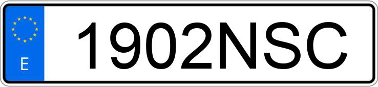 Numer rejestracyjny 1902NSC posiada VOLVO XC40