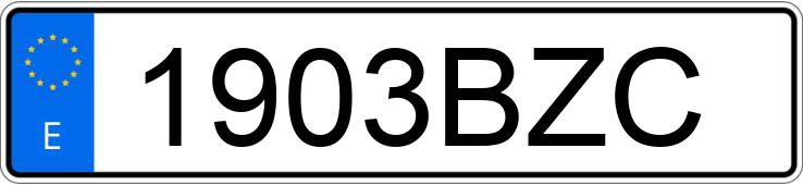 Numer rejestracyjny 1903BZC posiada MITSUBISHI PAJERO