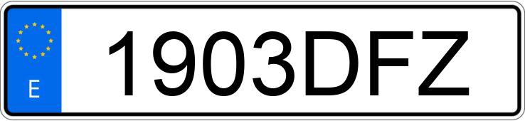 Numer rejestracyjny 1903DFZ posiada HYUNDAI TUCSON