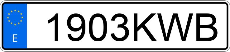 Numer rejestracyjny 1903KWB posiada MINI MINI Numer rejestracyjny 1903KWB posiada MINI MINI
