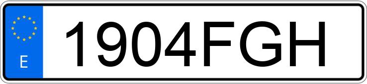 Numer rejestracyjny 1904FGH posiada AUDI Q7