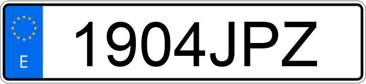 Numer rejestracyjny 1904JPZ posiada SKODA SCOUT