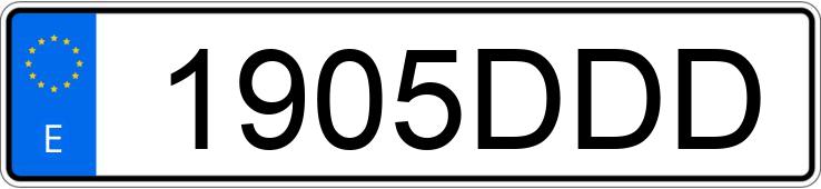 Numer rejestracyjny 1905DDD posiada VOLVO V50