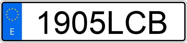 Numer rejestracyjny 1905LCB posiada FORD FOCUS