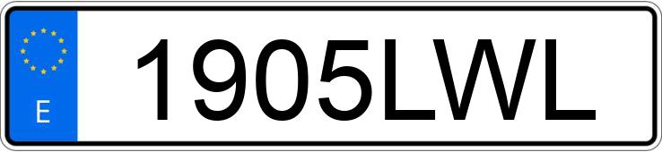 Numer rejestracyjny 1905LWL posiada OPEL CORSA Numer rejestracyjny 1905LWL posiada OPEL CORSA