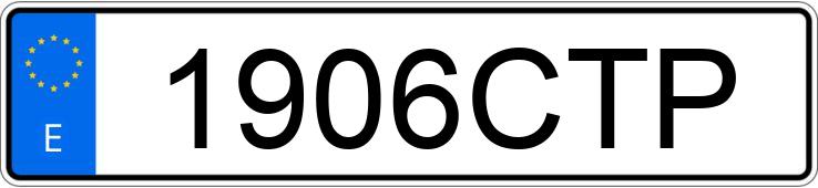 Numer rejestracyjny 1906CTP posiada SEAT ALHAMBRA