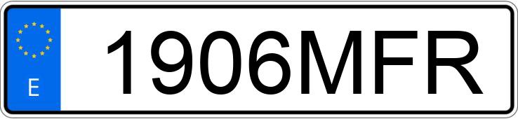 Numer rejestracyjny 1906MFR posiada MAN TGX