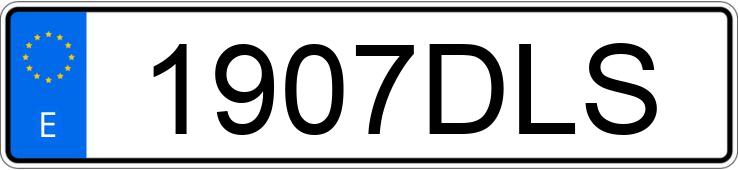 Numer rejestracyjny 1907DLS posiada FIAT STILO