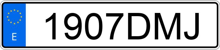 Numer rejestracyjny 1907DMJ posiada HYUNDAI GETZ