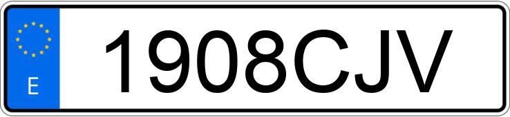 Numer rejestracyjny 1908CJV posiada YAMAHA XV 535 VIRAGO