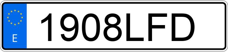 Numer rejestracyjny 1908LFD posiada KIA SPORTAGE