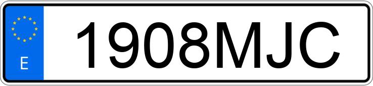 Numer rejestracyjny 1908MJC posiada BMW X1