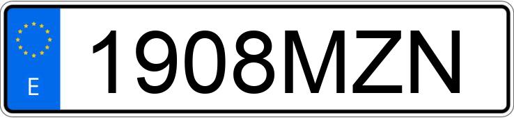 Numer rejestracyjny 1908MZN posiada AUDI RS6