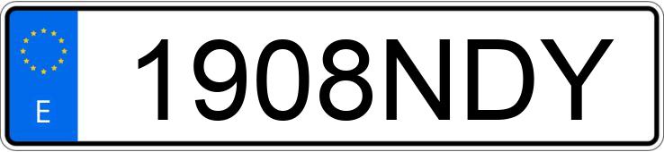 Numer rejestracyjny 1908NDY posiada VOLKSWAGEN T-CROSS